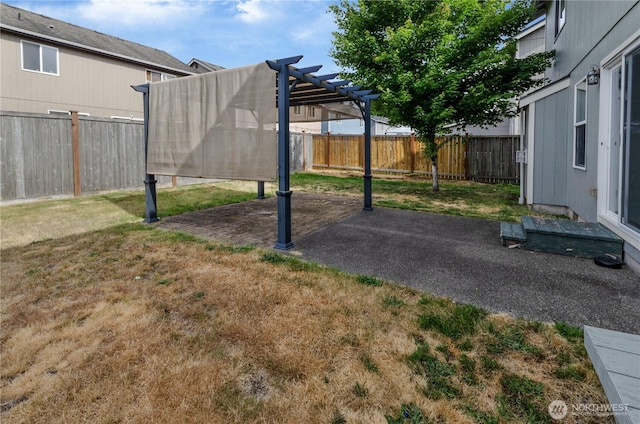 4101 Alabaster St SE, Lacey, WA 98503 - fenced backyard with a pergola and a patio area