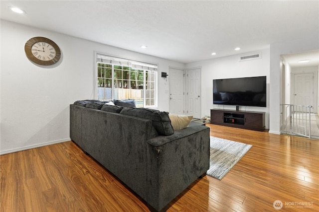 19031 SE 266th St, Covington, WA 98042 - living area with wood finished floors and recessed lighting