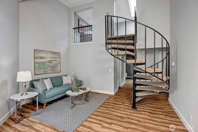 15819 NE Leary Way Unit D302, Redmond, WA 98052 - living area with wood finished floors and stairs