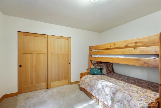 11211 Juniper Pl, Anderson Island, WA 98303 - bedroom with light carpet and a closet