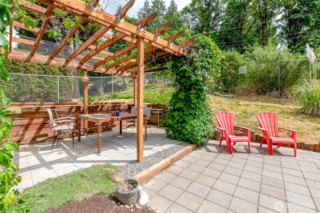 13457 SE Fairwood Blvd, Renton, WA 98058 - view of patio / terrace with a pergola