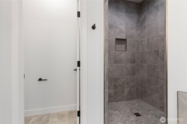 14317 Mima Rd SW, Olympia, WA 98512 - full bath featuring a tile shower and baseboards