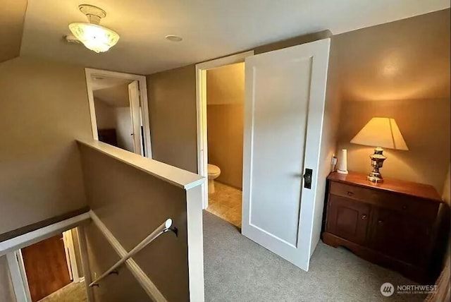302 S Albert St, Port Angeles, WA 98362 - hall with carpet and an upstairs landing