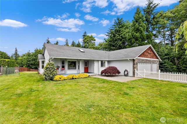 8615 176th St NW, Stanwood, WA 98282 - view of front of property with an attached garage, a porch, and stone siding