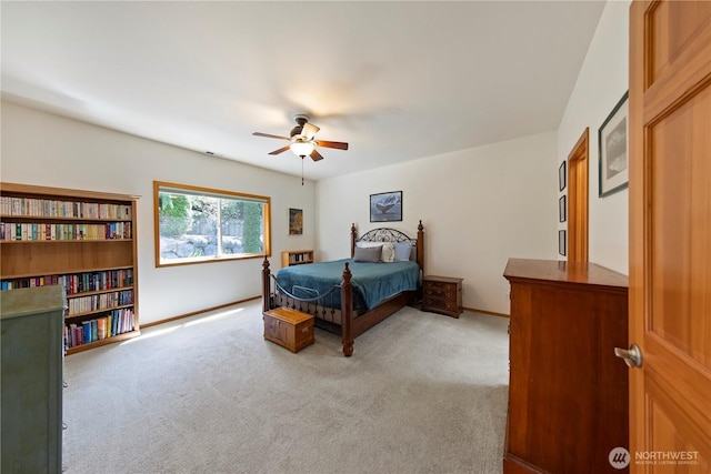 16314 2nd Dr SE, Bothell, WA 98012 - bedroom featuring light colored carpet and a ceiling fan