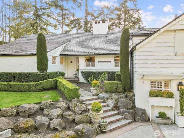 19263 Edgecliff Dr SW, Normandy Park, WA 98166 - english style home featuring a chimney