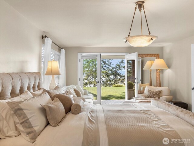 19263 Edgecliff Dr SW, Normandy Park, WA 98166 - bedroom with access to outside and french doors