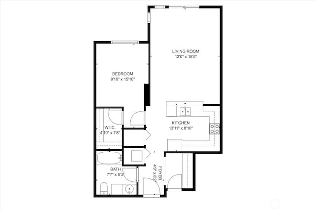 124 Bellevue Ave E Unit 504, Seattle, WA 98102 - view of room layout