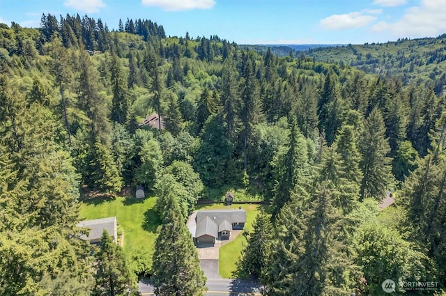 132 Tanglewood Dr, Longview, WA 98632 - view from above of property with a forest
