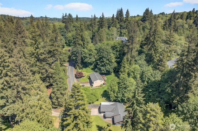 132 Tanglewood Dr, Longview, WA 98632 - aerial view of property and surrounding area with a forest