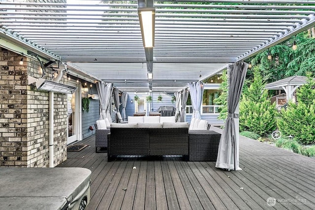 20 Cascade Ky, Bellevue, WA 98006 - deck featuring an outdoor living space