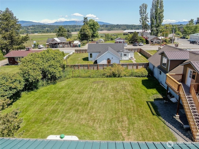 5502 Chuckanut Dr, Bow, WA 98232 - aerial view of residential area with a mountain backdrop