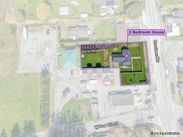 5502 Chuckanut Dr, Bow, WA 98232 - map / location with property boundaries highlighted