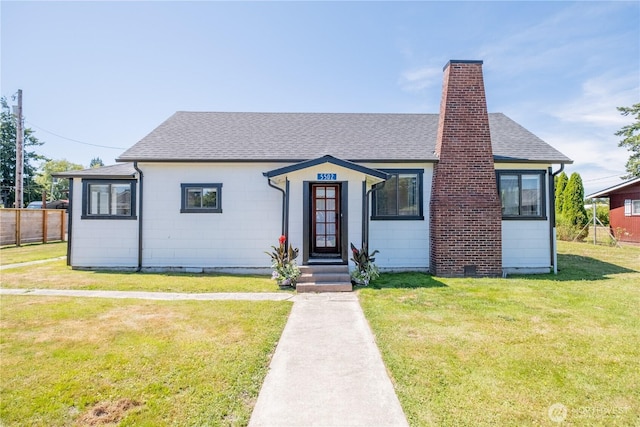5502 Chuckanut Dr, Bow, WA 98232 - bungalow-style home with a shingled roof and a chimney