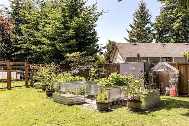 1043 NE Pennington Loop, Coupeville, WA 98239 - view of yard with a vegetable garden