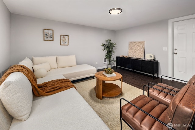 10403 Wauna St SW, Lakewood, WA 98498 - living area featuring wood finished floors and baseboards
