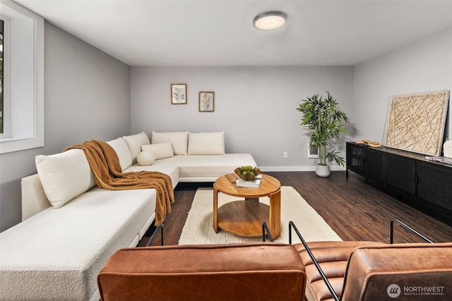 10403 Wauna St SW, Lakewood, WA 98498 - living area with wood finished floors and baseboards