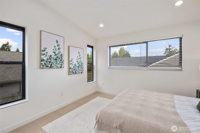 2912 SW Thistle St Unit B, Seattle, WA 98126 - bedroom with recessed lighting and light wood-style floors