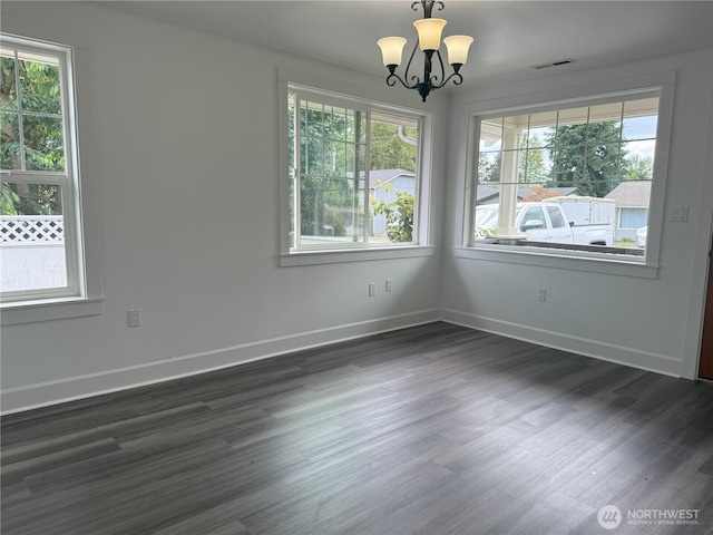 715 Ford Ave, Snohomish, WA 98290 - unfurnished dining area with plenty of natural light and a chandelier