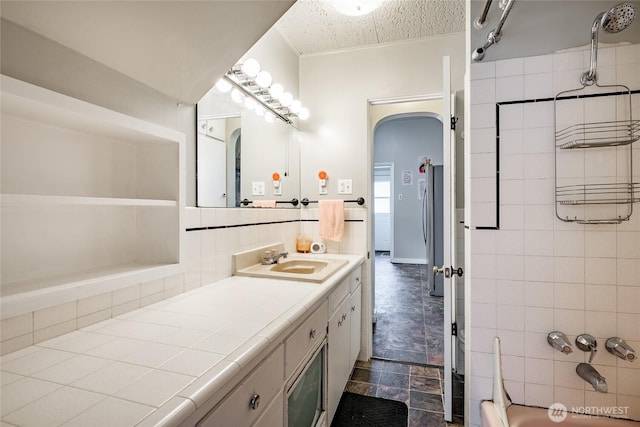 1639 King St, Bellingham, WA 98225 - bathroom with vanity and  shower combination