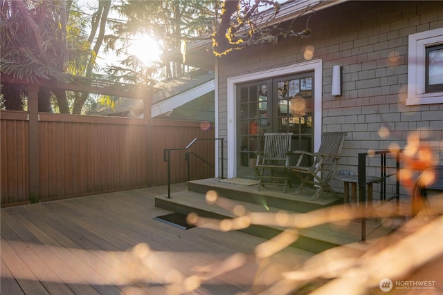 6306 17th Ave NE, Seattle, WA 98115 - deck featuring french doors