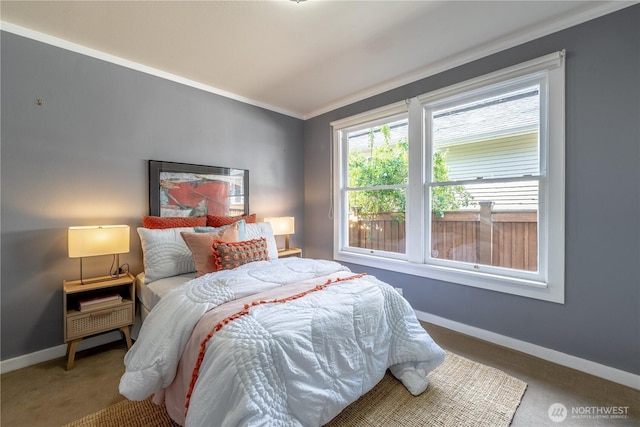 6306 17th Ave NE, Seattle, WA 98115 - carpeted bedroom with baseboards and ornamental molding