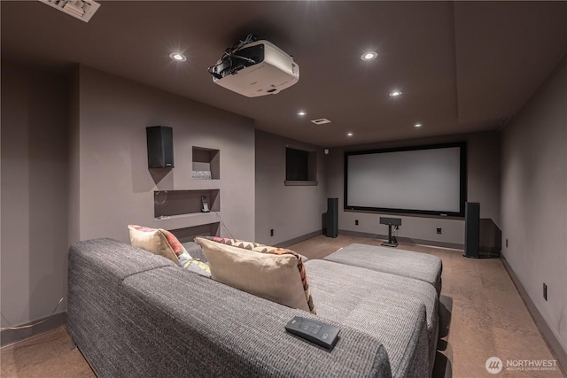6306 17th Ave NE, Seattle, WA 98115 - home theater with baseboards and recessed lighting