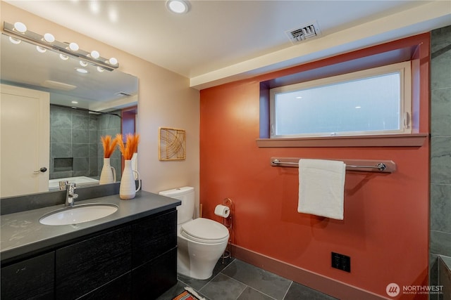 6306 17th Ave NE, Seattle, WA 98115 - full bath featuring vanity, tile patterned flooring, and a shower