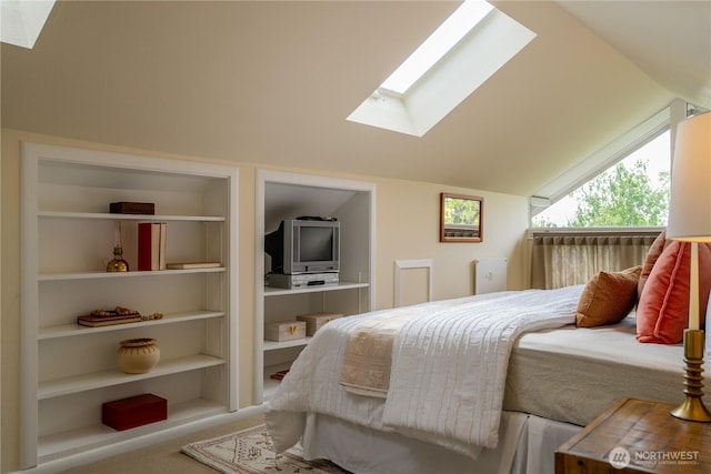 6306 17th Ave NE, Seattle, WA 98115 - bedroom with a skylight and vaulted ceiling