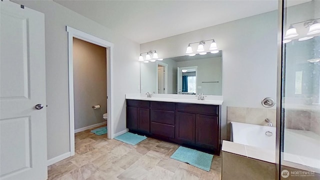 4218 SW Colbert Way, Port Orchard, WA 98367 - full bath with double vanity and a garden tub