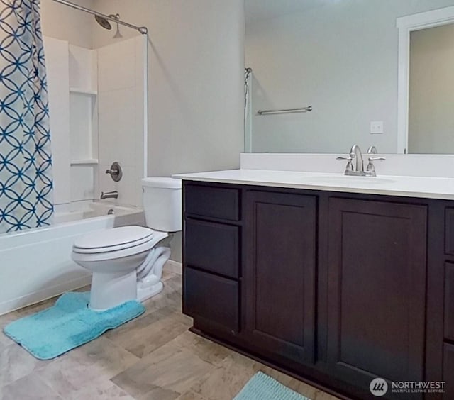 4218 SW Colbert Way, Port Orchard, WA 98367 - full bathroom featuring shower / bath combo with shower curtain and vanity