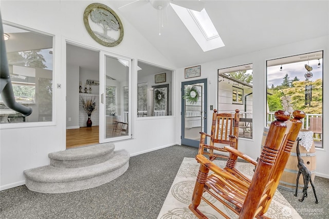 1317 23rd Ave SW, Puyallup, WA 98371 - sunroom featuring a skylight, lofted ceiling, and healthy amount of natural light