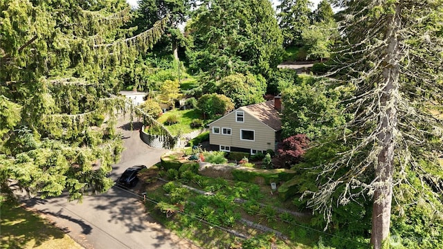 456 Upper Grand Ave, Hoquiam, WA 98550 - aerial view of property and surrounding area with a forest