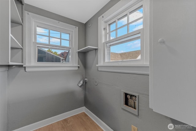 2849 Flordia St, Longview, WA 98632 - washroom featuring wood finished floors and washer hookup
