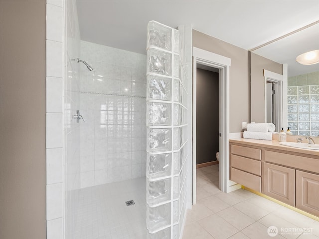 16825 SE 376th St, Auburn, WA 98092 - full bathroom featuring a walk in shower, tile patterned floors, and vanity