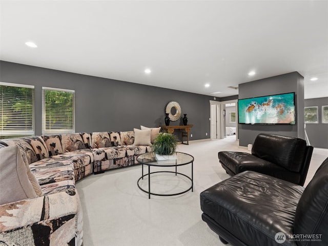 16825 SE 376th St, Auburn, WA 98092 - carpeted living room featuring recessed lighting