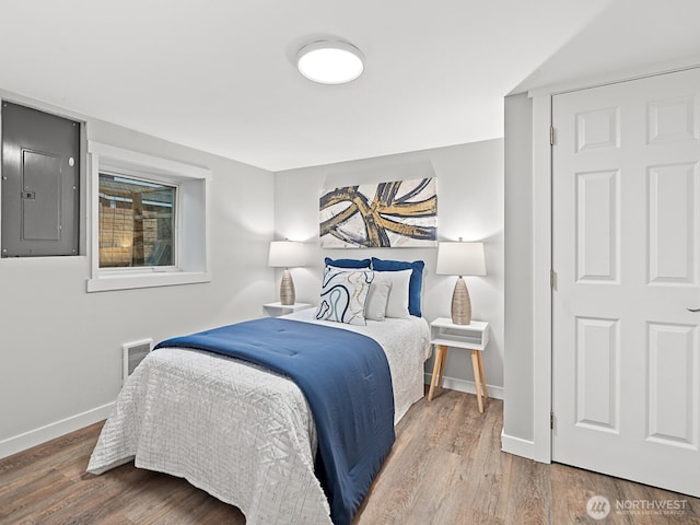 4853 42nd Ave SW, Seattle, WA 98116 - bedroom with electric panel and wood finished floors