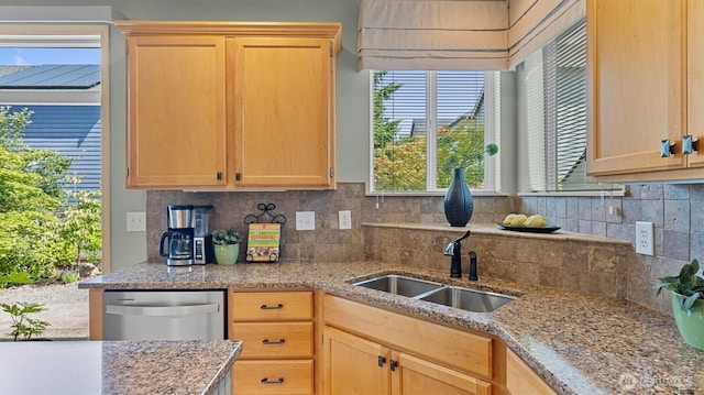4422 NE 2nd Ln, Renton, WA 98059 - kitchen with stainless steel dishwasher and light brown cabinetry