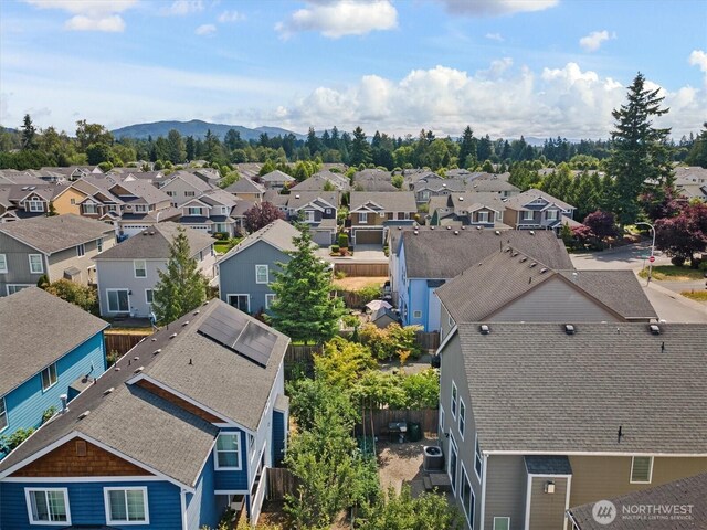 4422 NE 2nd Ln, Renton, WA 98059 - aerial view of residential area featuring a mountainous background