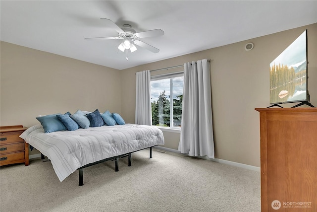 10125 232nd Ave E, Buckley, WA 98321 - bedroom featuring light carpet and a ceiling fan