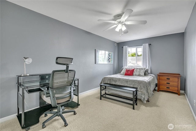 10125 232nd Ave E, Buckley, WA 98321 - bedroom featuring an office area, carpet floors, and a ceiling fan