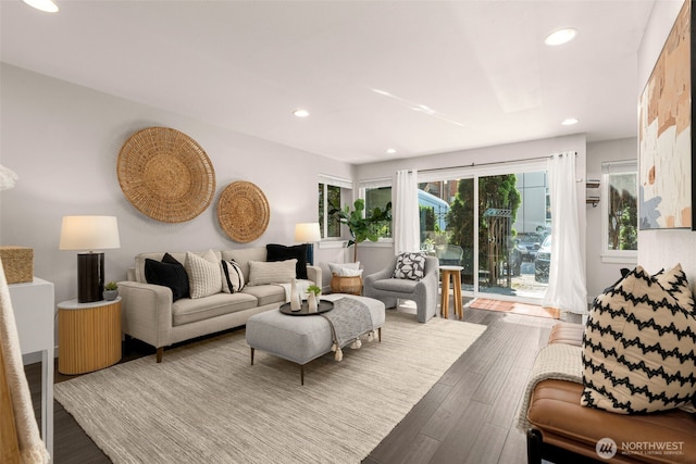 2219 Eastlake Ave E Unit 101, Seattle, WA 98102 - living room with recessed lighting and wood finished floors