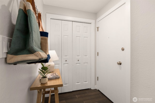 2219 Eastlake Ave E Unit 101, Seattle, WA 98102 - doorway to outside with dark wood finished floors