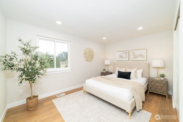 2316 67th Ave NE, Tacoma, WA 98422 - bedroom with wood finished floors and recessed lighting