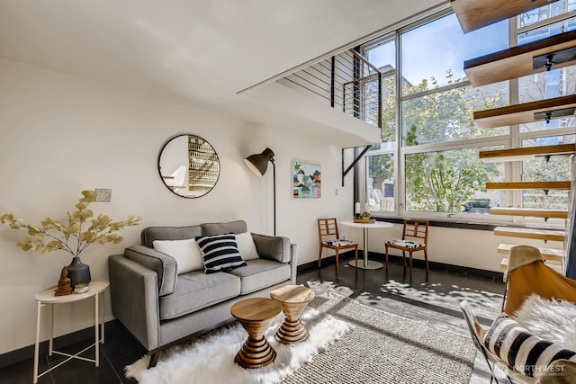 1000 Union St Unit 215, Seattle, WA 98101 - tiled living room featuring plenty of natural light