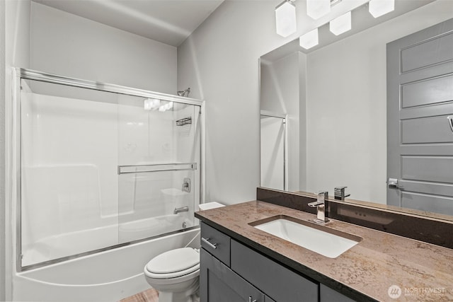 140 Bowers, Chehalis, WA 98532 - full bath featuring vanity and combined bath / shower with glass door