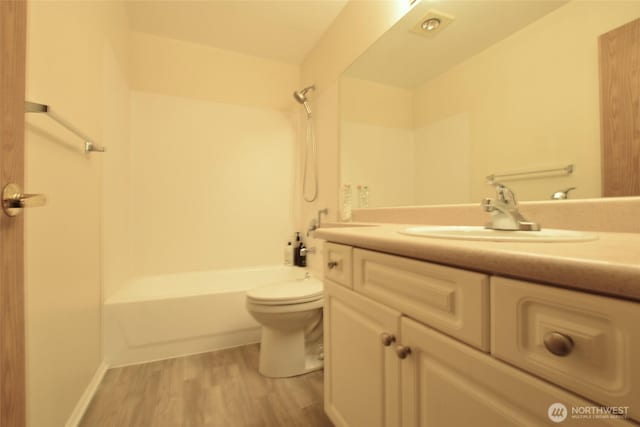 151540 140th Way SE Unit T101, Renton, WA 98058 - bathroom with vanity, wood finished floors, and tub / shower combination