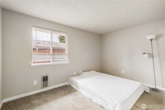 1513 154th St E, Tacoma, WA 98445 - carpeted bedroom with heating unit and a textured ceiling