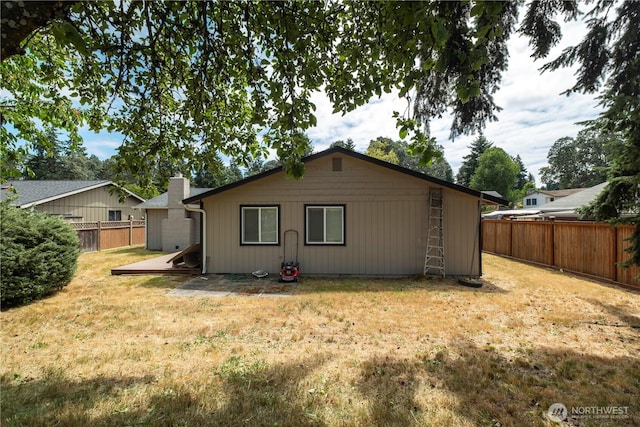 1513 154th St E, Tacoma, WA 98445 - rear view of house featuring a fenced backyard