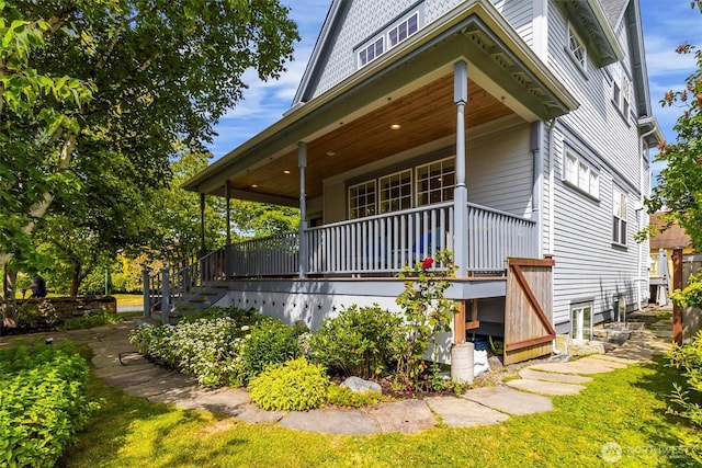 1615 Monroe St, Bellingham, WA 98225 - view of front of home featuring a porch and stairs